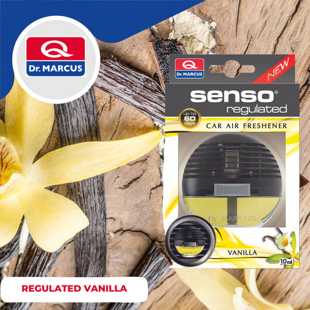 Dr. Marcus Senso Regulated auto luchtverfrisser vanilla - 10 ml tot 60 dagen geur