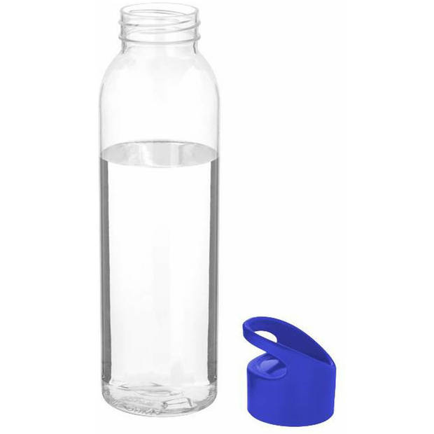 Benza Drinkfles - Waterfles Tritan 650 ml - 6 stuks - Blauw