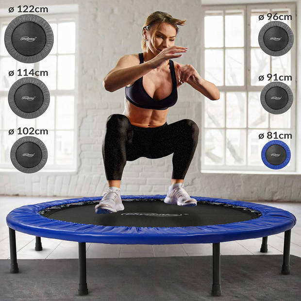 Physionics- Fitness trampoline - diameter: 114 cm, kindertrampoline, tuintrampoline, mini-trampoline