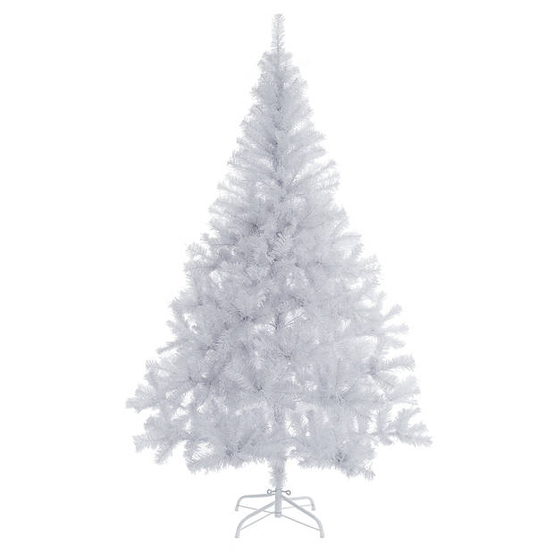Kunstkerstboom, wit, 180 cm, kerstboom, met standaard
