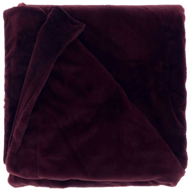 Unique Living - Plaid Klaas - 150x200cm - Dark Purple