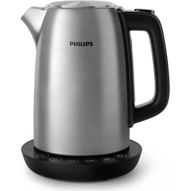 Philips Avance HD9359/90 - Waterkoker met temperatuurregeling- Roestvrij / Zwart