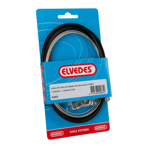 Elvedes Voor remkabel nexus rollerbrake cpl. zwart 6282