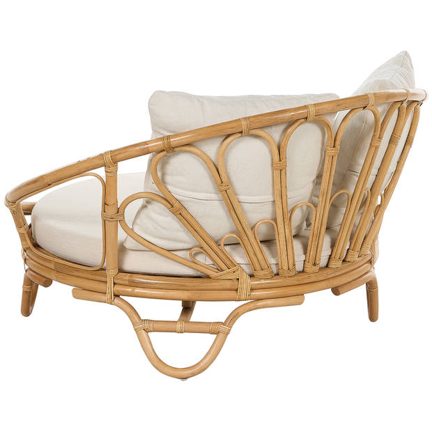 Beliani ROSSANO - Loungefauteuil-Natuurlijk-Rotan