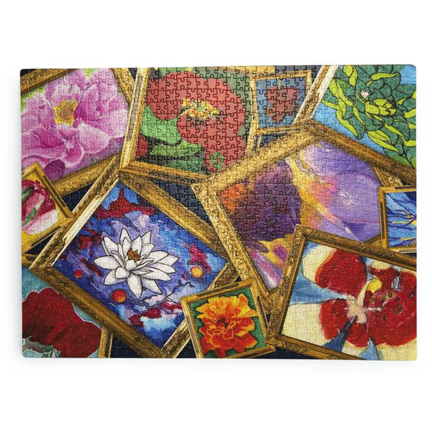 Kikkerland Fresh Artist puzzel Flower power 1000 stukjes 50 x 68 cm