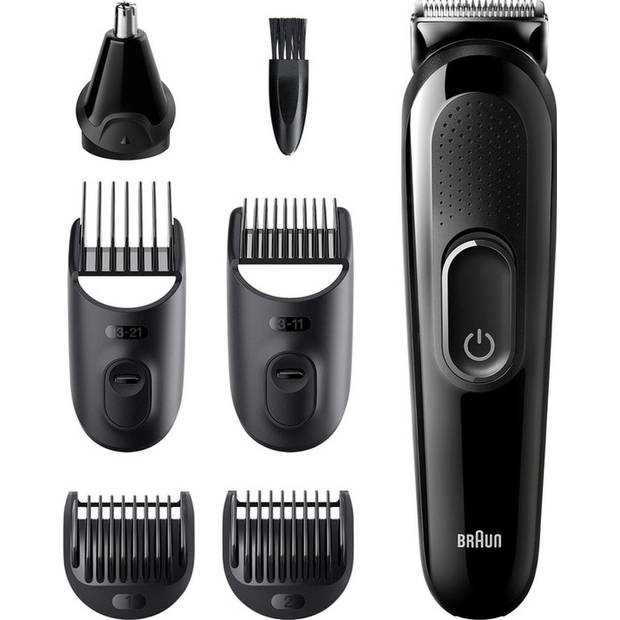 Braun 3 MGK3322 All-in-one Trimmer - Tondeuse - snoerloos - zwart