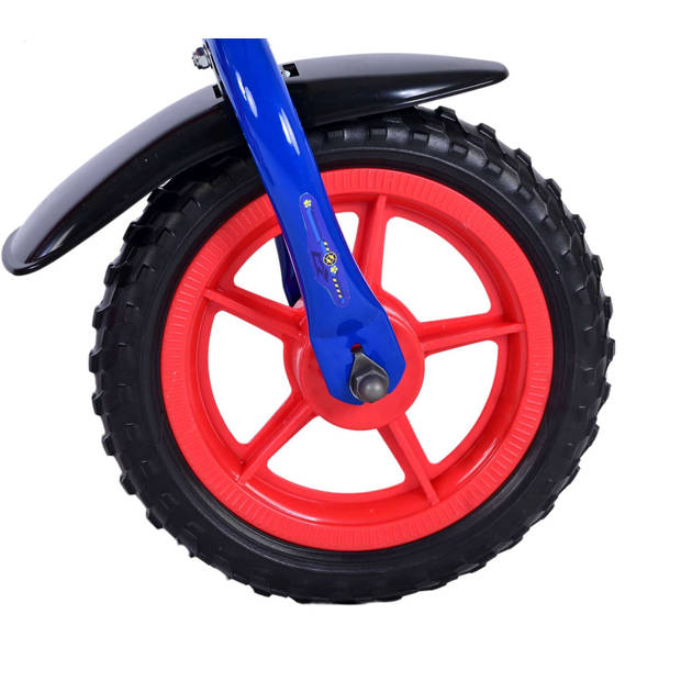 Paw Patrol Kinderfiets - Jongens - 10 inch - Rood/Blauw - Doortrapper