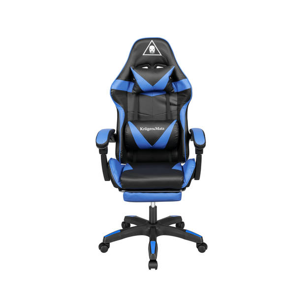 Krüger&Matz GX-150 game stoel - gaming chair - gamingstoel - zwart / blauw