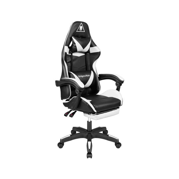 Krüger&Matz GX-150 game stoel - gaming chair - gamingstoel - zwart / wit