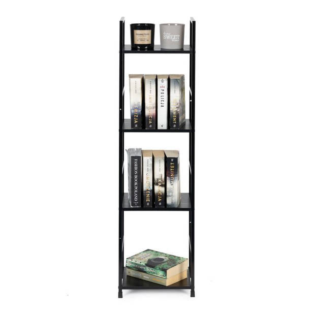 Modern Home industriële loft stijl boekenkast met 4 planken - 113 x 29 x 23,5 cm - Bruin