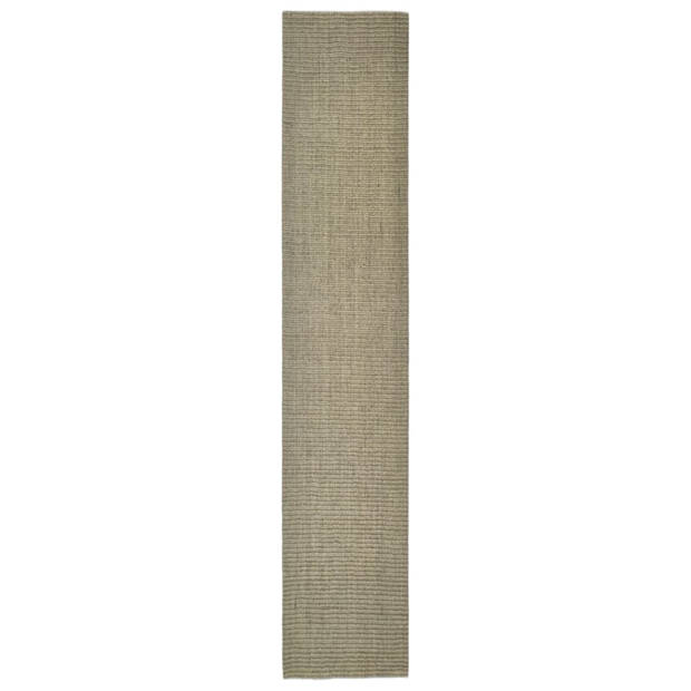 vidaXL Sisalmat voor krabpaal 66x350 cm taupe