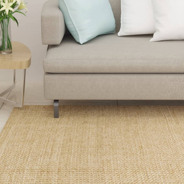 The Living Store Sisal kleed - 80 x 300 cm - Duurzaam sisal - Multi-functioneel - Anti-slip onderkant