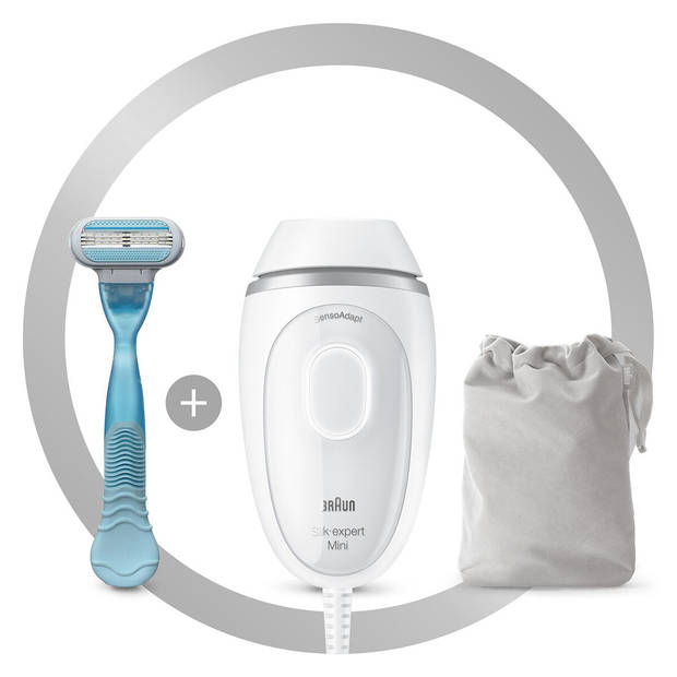 Epilator met pulserend licht en toebehoren Braun Silk-expert Mini PL1124