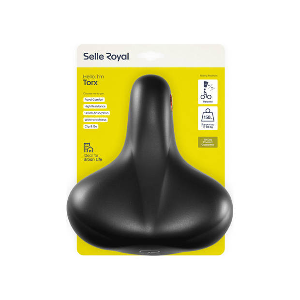 Selle Royal Torx zadel unisex zwart