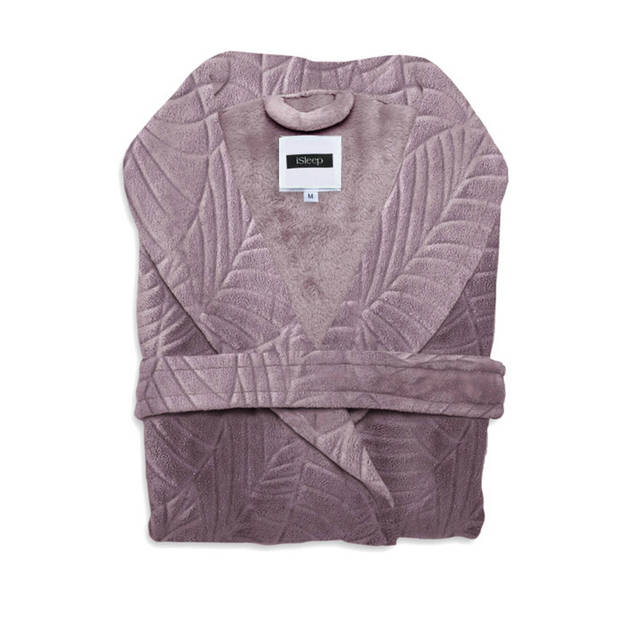 iSleep Badjas Leaf - Pale Roze - L