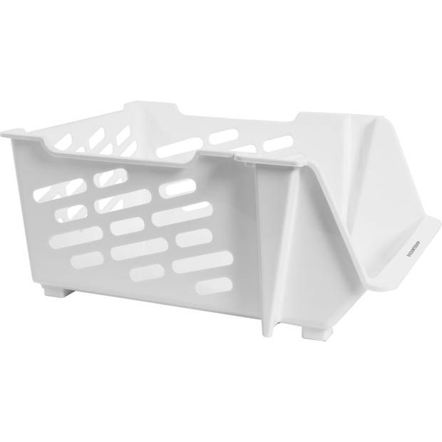 2x Vegetable basket Vegetable Basket Kitchen Basket rack Rack with Baskets White