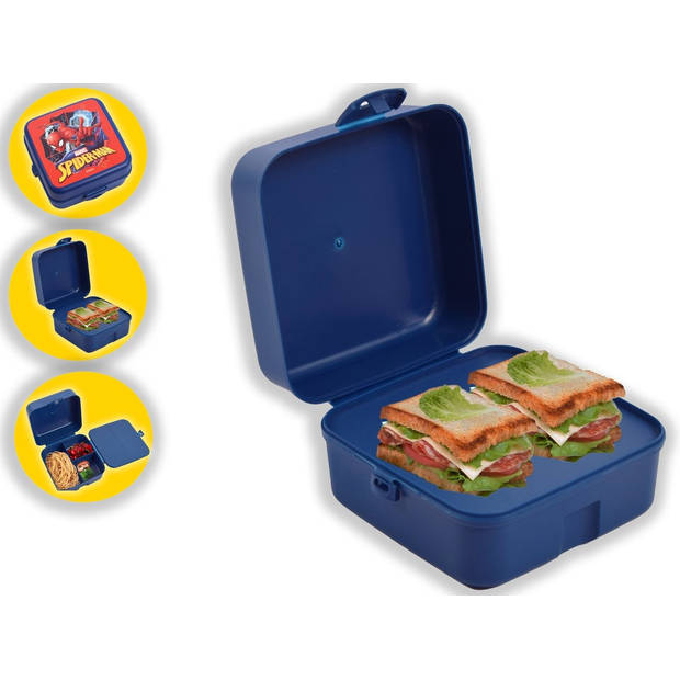 Spiderman Broodtrommel - Lunchbox voor Kinderen met 4 Compartimenten