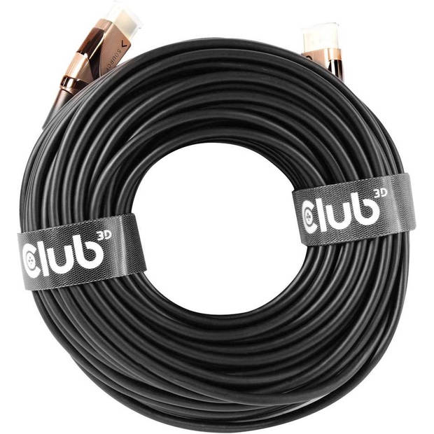 CLUB3D HDMI 2.0 UHD Active Optical Kabel HDR 4K 60Hz M/M 30 meter - club3D HDMI Aansluitkabel 30 meter Vlambestendig,