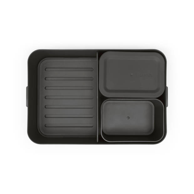 Brabantia Make & Take Bento lunchbox large, kunststof - Dark Grey