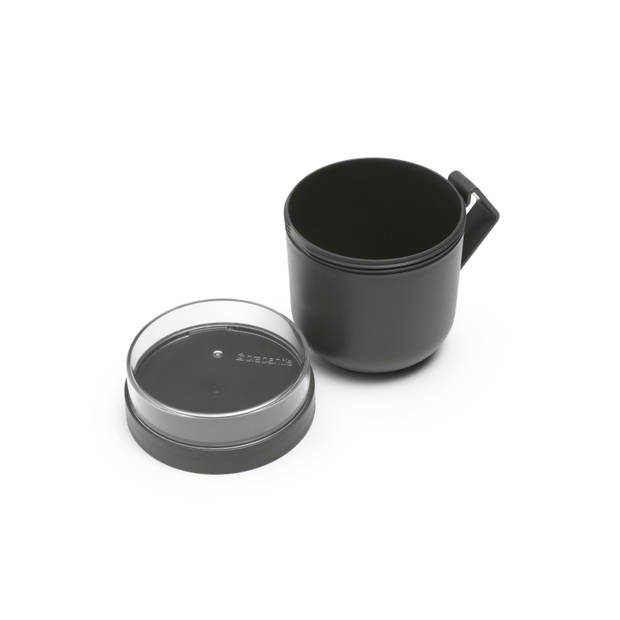 Brabantia Make & Take soepbeker 0,6 liter, kunststof - Dark Grey