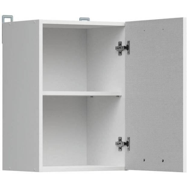 Junona keukenkast hoog - 40 x 30.5 x 57.5 cm - glanzend wit