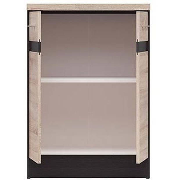 Junona keukenkast laag met werkblad - 60 x 47 x 85.2 cm - 2 deuren - eiken