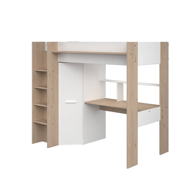 Parisot High Bed Combined Mezzanine Enfant - Back and White Decor - Bredding Inclusief - 90 x 200 cm