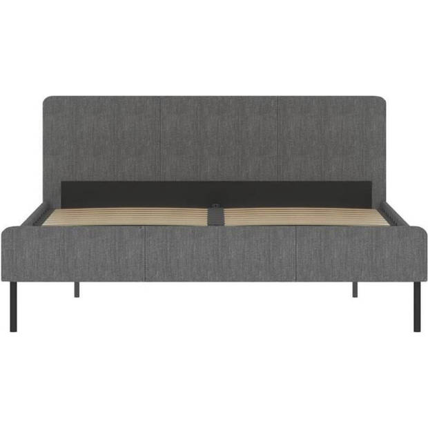 Sime volwassen bed - 160 x 200 cm - inclusief doosveer - grijs