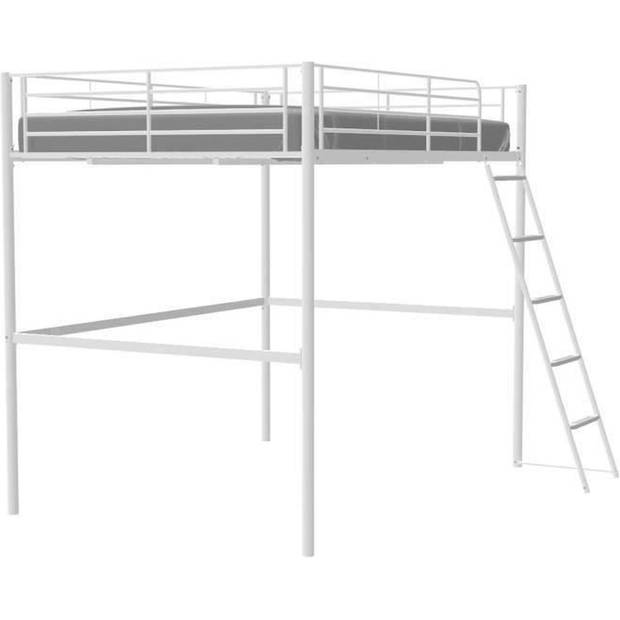 Edibur Mezzanine hoogslaper bed - 140 X 190 cm - wit