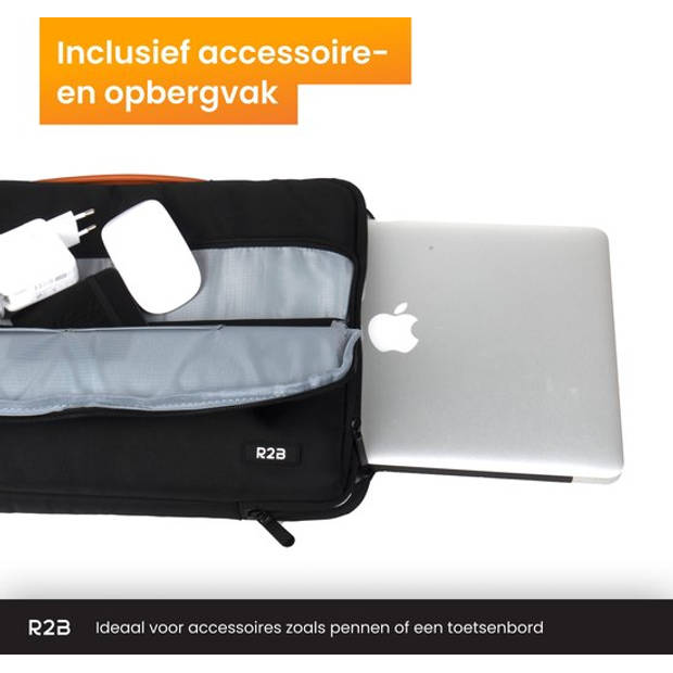 R2B Laptoptas 14 inch geschikt voor Laptops en Tablets - Laptoptas & Heren - Laptophoes 14 inch - Laptoptassen