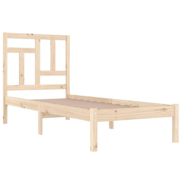 vidaXL Bedframe massief hout 75x190 cm