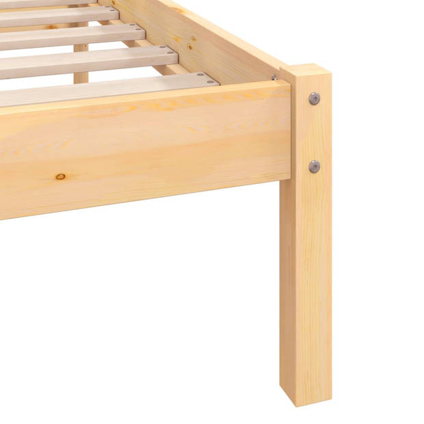 vidaXL Bedframe massief grenenhout 90x190 cm