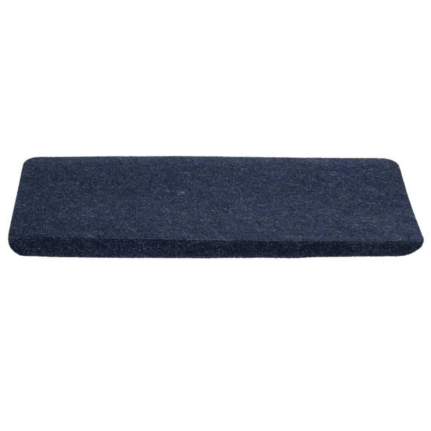 vidaXL Trapmatten zelfklevend 15 st 65x24,5x3,5 cm blauw