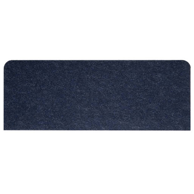 vidaXL Trapmatten zelfklevend 15 st 65x24,5x3,5 cm blauw