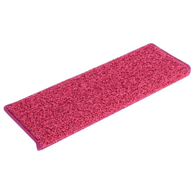 vidaXL Trapmatten 15 st 65x21x4 cm roze