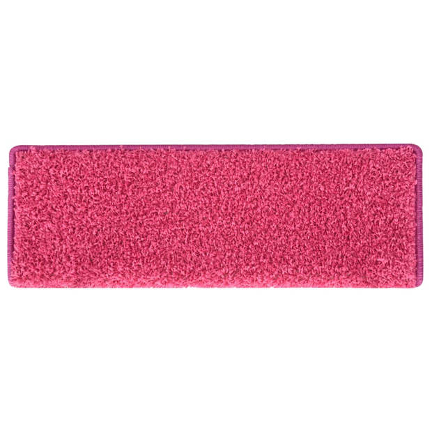 vidaXL Trapmatten 15 st 65x21x4 cm roze