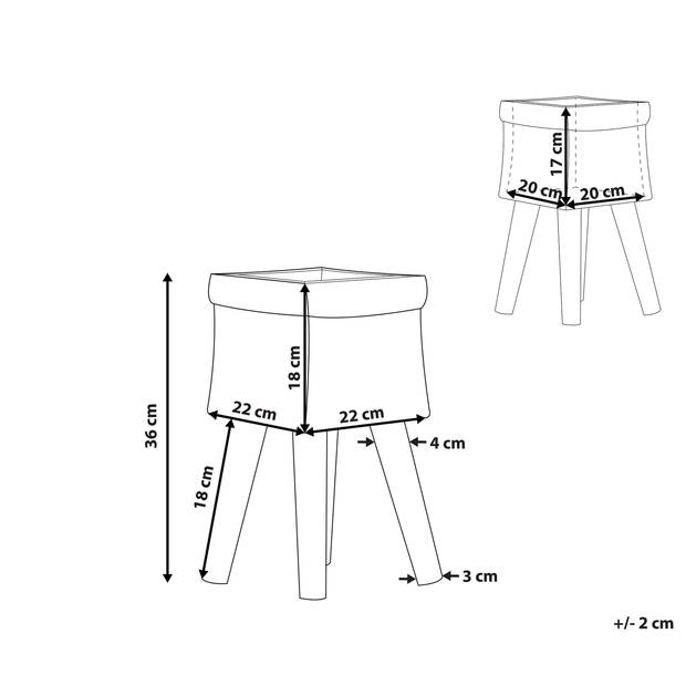 Beliani LIMANI - plantenbak voor buiten-Goud-Magnesiumoxide