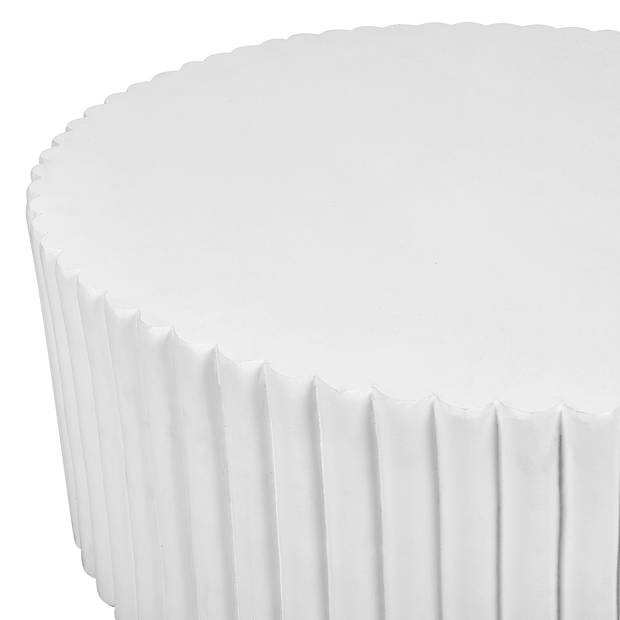 Beliani POZZA - Salontafel-Wit-Lichtbeton (MgO)