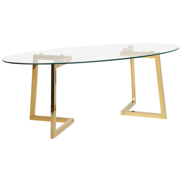 Beliani FRESNO - Salontafel-Transparant-Glas