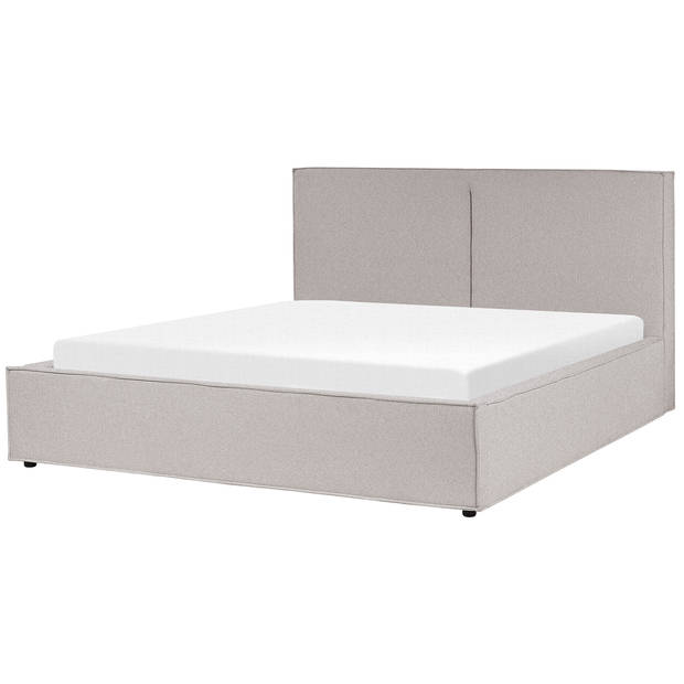 Beliani MOISSAC - Tweepersoonsbed-Grijs-Polyester