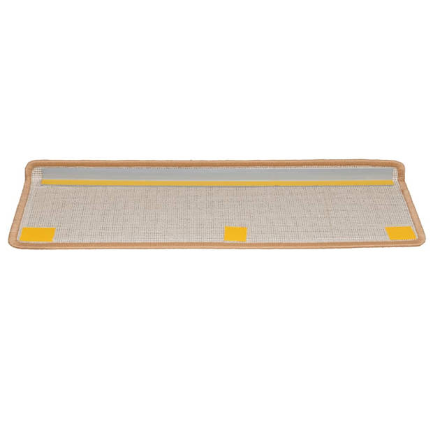 vidaXL Trapmatten 10 st 65x21x4 cm beige