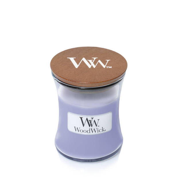 WoodWick Geurkaars Mini Lavender Spa - 8 cm / ø 7 cm