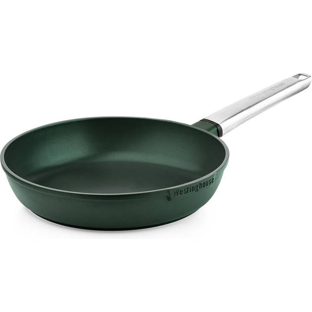 Westinghouse Pannenset - Performance Series Koekenpan 24cm + Koekenpan 28cm + Steelpan 18cm - Groen