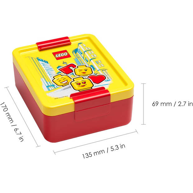 LEGO® Lunchbox Classic Girls - Geel / Rood