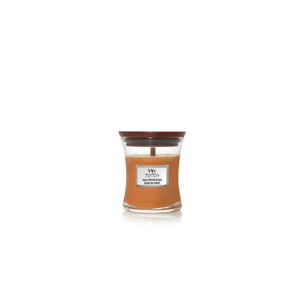 WoodWick Geurkaars Mini Chilli Pepper Gelato - 8 cm / ø 7 cm