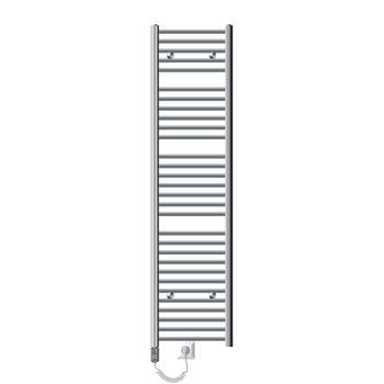 ECD Germany Badkamerradiator elektrisch met verwarmingselement 1200W - 400 x 1800 mm - wit - recht met zijaansluiting