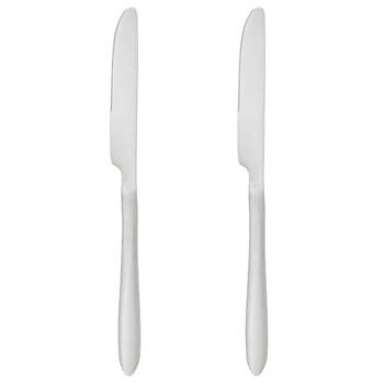 Secret de Gourmet bestek Messen Nevis - 2x stuks - RVS - 23 cm - Messen