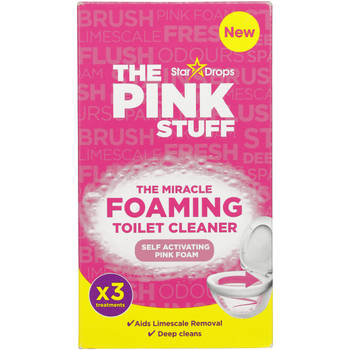 The Pink Stuff Schuim Toiletreiniger 3x100gr