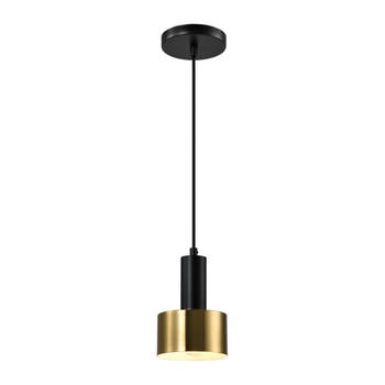 QUVIO Hanglamp - Goud en zwart - Metaal