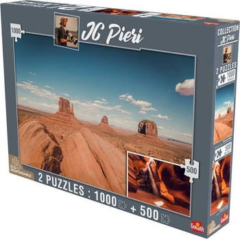 Goliath JC Pieri Collection Puzzel - Monument Valley en Antelope Canyon (Verenigde Staten) 1000 en 500 stukjes